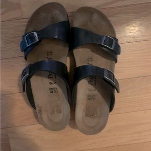 Birkenstock Papillio wedge sandals black size 40 (8.5)